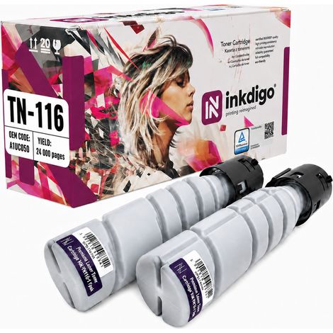 Inkdigo Toner TN116 kompatibel mit Minolta Bizhub 164, 195, 215, 165, 226, 185, TÜV-zertifiziert (1/5)