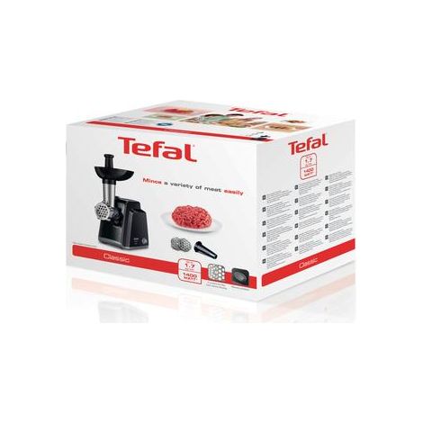 Tefal ne105838 tritacarne 1400 w nero, acciaio inossidabile (1/2)