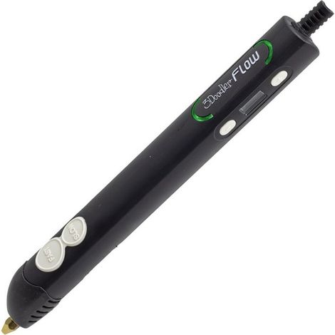 Set penna 3D 3Doodler Flow per stampa 3D 2.2mm + bobine Nero [FLOW] (1/4)