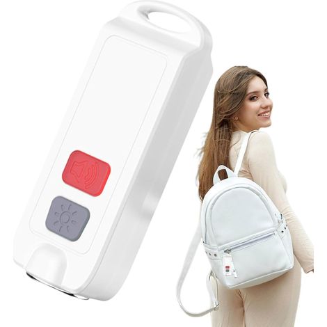 Alarme personnelle pour femmes, porte-clés alarme de sécurité avec lumière LED, sirène 130 dB, étanche, rechargeable et portable, idéal pour la marche, la course nocturne et la sécurité en toute sécur (1/5)