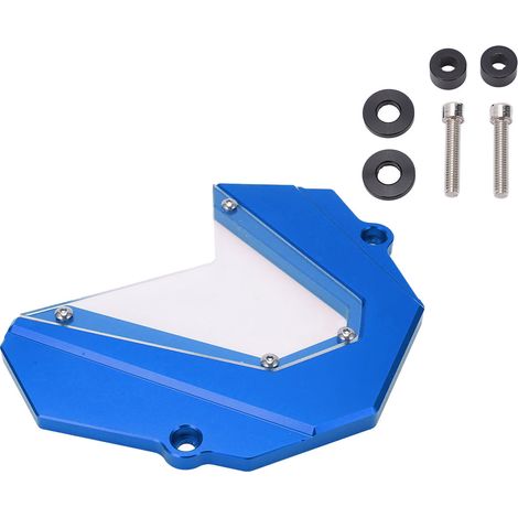 Carter de pignon avant moto CNC aluminium alliage protection chaîne remplacement MT-09 FZ09 2013-2017 Bleu (1/5)