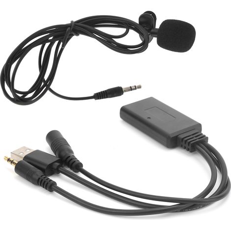Adaptateur universel pour câble audio Bluetooth AUXIN pour voiture avec microphone sans fil et mains libres (1/5)