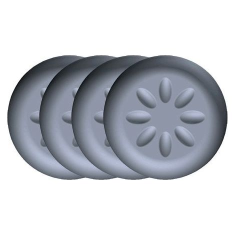 SCOTCH Lot de 4 patins adhésifs alvéolé eur, SCOTCH, diam. 450 mm, gris (1/2)