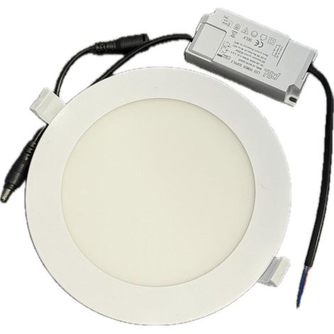 Plafonnier encastré LED 15W Ø 180mm 4000K 1200lm alim 230V non-dimmable Ik08 IP20 ECO TF023 (1/3)