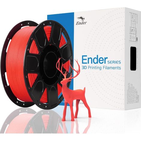 Filament PLA de 1,75 mm pour imprimante 3D, bobine de 1 kg, matériaux d'impression 3D pour imprimantes 3D, rouge (1/5)