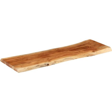 Dessus de table，Plateau de table，Dessus de bureau 140x40x3,8 cm rectangulaire bois massif acacia CFW24899 (1/5)