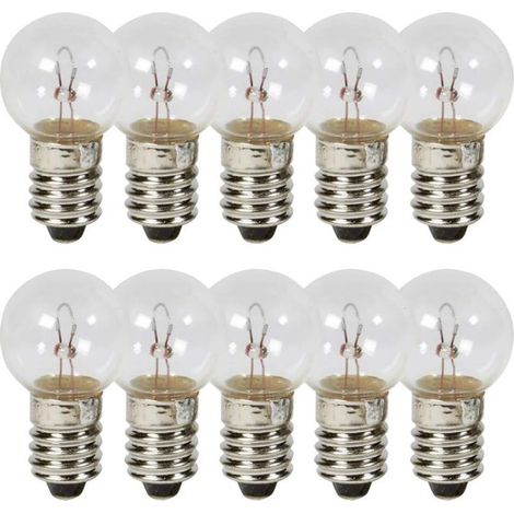10x AMPOULE 6V 1.8W E10 A VISSER G14 CYCLOMOTEUR VELO FEU MOTO MOBYLETTE