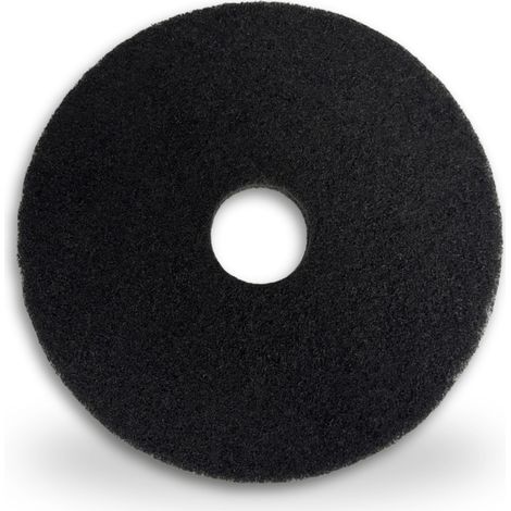 Harmony Beton – Pad monobrosse noir Ø 406 mm – Décapage intensif – Épaisseur 23-25 mm en fibre polyester – Utilisable à sec avec monobrosses pro (1/5)