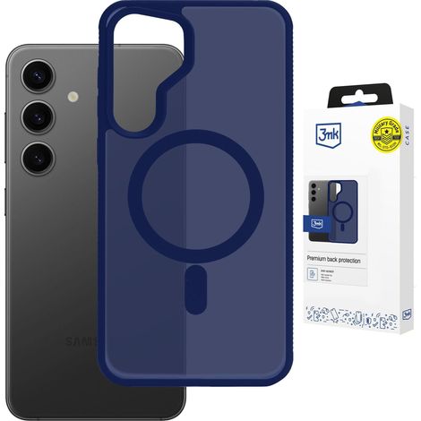 Custodia magnetica Samsung Galaxy S24 - 3mk Smoke Blu (1/5)