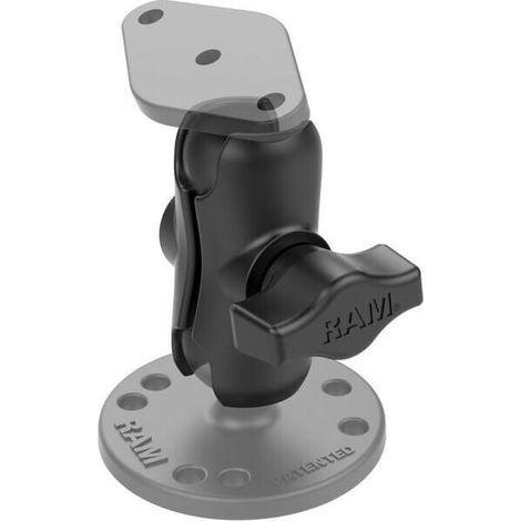 Brazo con acoplamiento doble corto de 50 mm bola B/1" RAM RAMB201A (1/2)