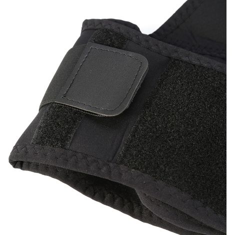 Correcteur de posture dorsal réglable, ceinture lombaire de maintien, bandoulière de correction (Noir, taille XL) (1/5)