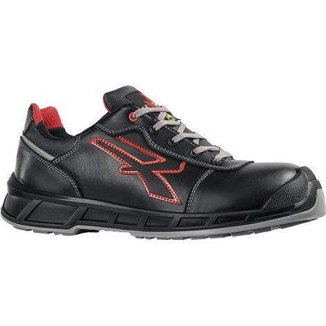 Sicherheitshalbschuh Billie Gr.43 schwarz/rot S3 CI SRC ESD EN20345 Leder