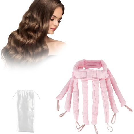 Rouleau à Cheveux sans Chaleur en Forme de Pieuvre pour Femmes et Filles, Bandeau de Mise en Plis Outil de Coiffure Maison (1/5)