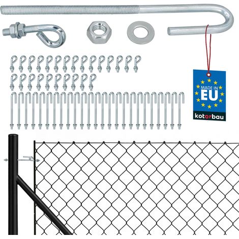KOTARBAU® Lot de 25 Tendeurs Grillage M6, Tendeur Cable, Acier Galvanisé, Tendeur Fil de Fer Cloture, Tendeur de Fil Ouvert avec Vis de Fixation Fermée (1/5)