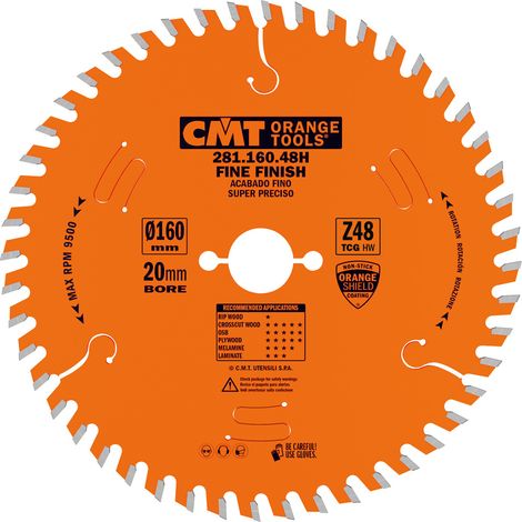 281.160.40H LAME CIRCULAIRE 160X2.2/1.6X20 Z40 TCG (1/5)
