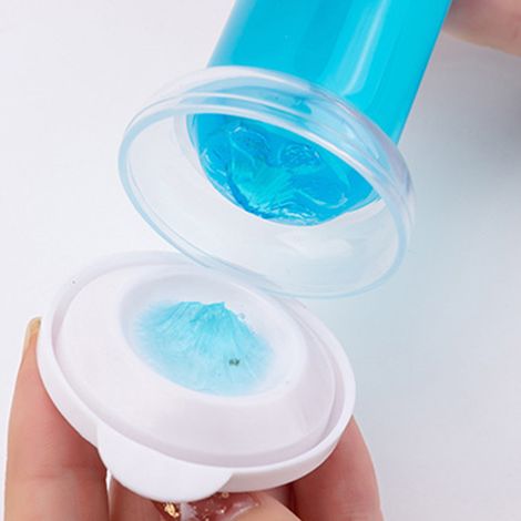 Gel toilette 60 g au parfum longue durée, accessoire indispensable pour la salle de bain, parfum Océan Bleu (1/4)