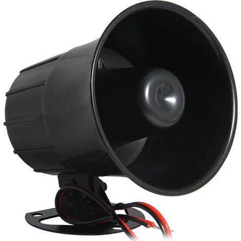 royaluxe - Sirène d'Alarme DC12V, 110dB Alarme de Cambrioleur Support Distance à 2,5 mètres ou Plus Convient pour Sécurité Extérieure (1/5)