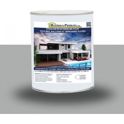 Etanchéité Extérieure pour Toitures, Balcons et Terrasses Plates - 1 Kg Gris ciment - MATPRO (1/4)