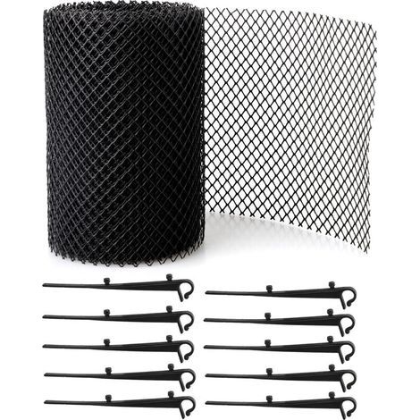 Grille de protection de gouttière 80018CM avec 15 clips (1/5)