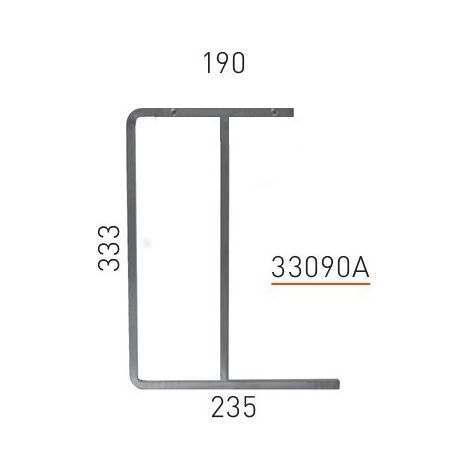 Support pour Rampes Chauffantes X2 - Sofraca (1/2)