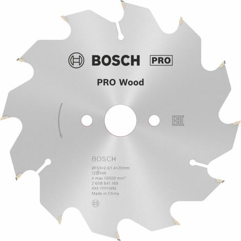 2608641169 - Lama per sega circolare Optiline Wood 150 x 20/16 x 2,4 mm, 12