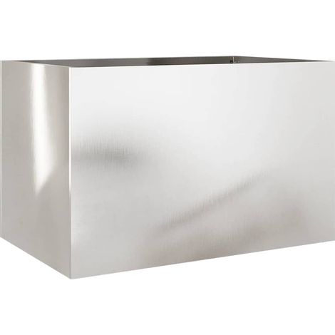 Planter Silver 62x40x39 cm Stainless Steel vidaXL