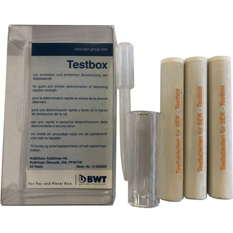 BWT Prüfgerät SEK-Testbox, zur Kalklösekraft-Bestimmung von Lösemitteln, 60003