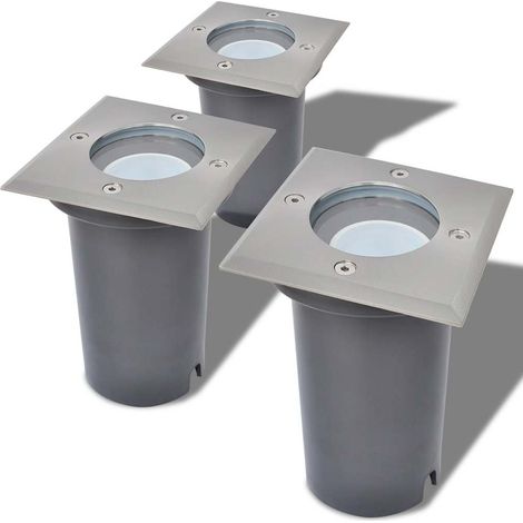 3 pcs Lampes au sol à LED d'extérieur carré CFW43738 (1/5)