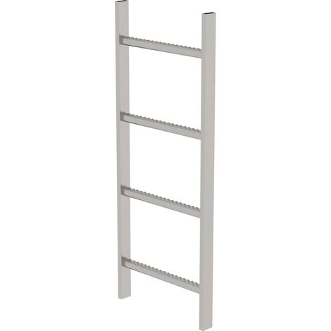 MUNK Schachtleiter aus Edelstahl 400mm breit 4 Sprossen 1,12m lang (1/4)