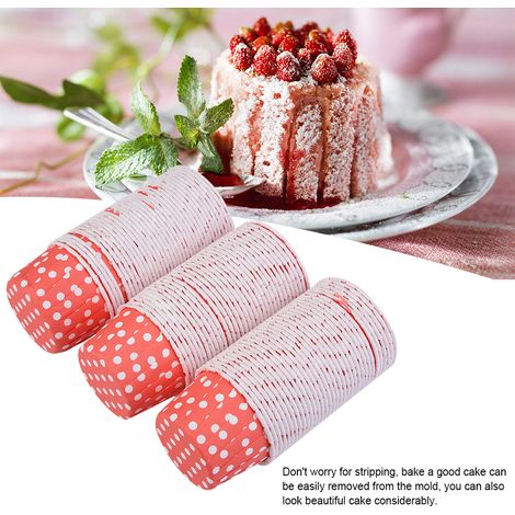 100 caissettes à cupcakes rondes en papier rouge, idéales pour la cuisson de gâteaux et muffins à la maison, pour les fêtes et les mariages. (1/5)