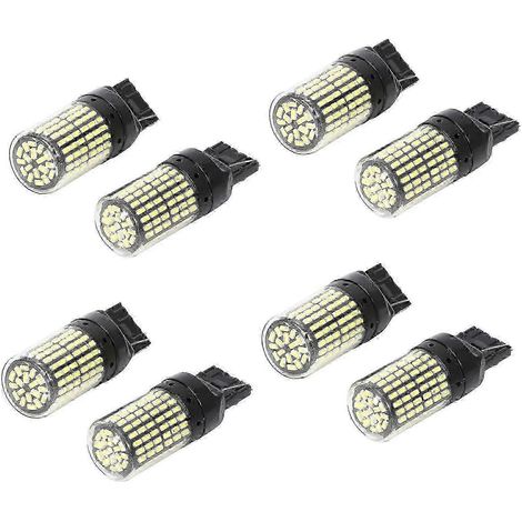 Lot de 8 ampoules Canbus T20 7440 W21W ultra-lumineuses pour feux de recul et clignotants, sans erreur ni clignotement. (1/5)