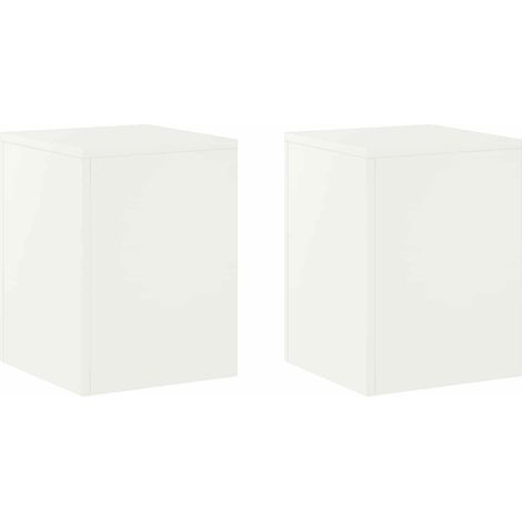 Soporte de plantas 2 pcs Blanco 30 x 30 x 40 cm Acero vidaXL