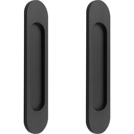 Poignées de porte coulissante ovales auto-adhésives, poignée sans perforation pour porte de grange coulissante, fenêtres(2pcs) (1/5)