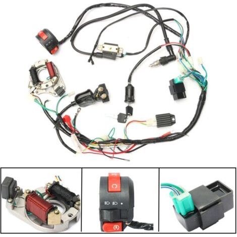 Kit 50 70 90 110CC CDI Démarrage Régulateur Bobine Allumage électrique VTT Quad, Ensoleillé (1/4)