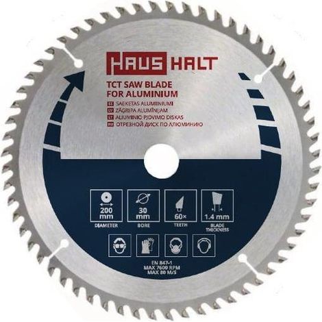 Haushalt Lame de scie circulaire 215x30x60 mm argent