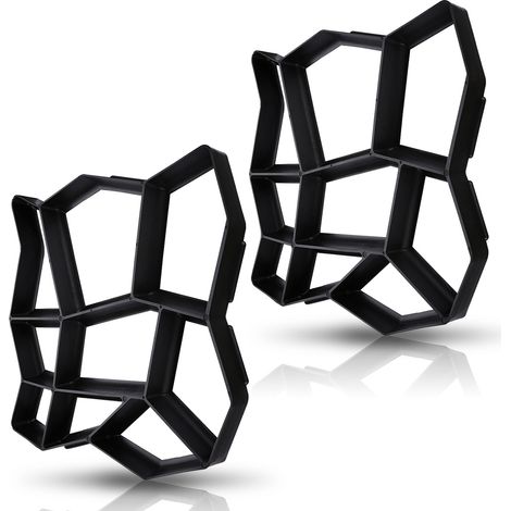 SWANEW 2x modello di pavimentazione professionale di plastica DIY della muffa della pavimentazione della muffa del calcestruzzo (1/4)