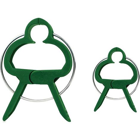 Clip per supporto piante, due dimensioni, blister da 20 pz