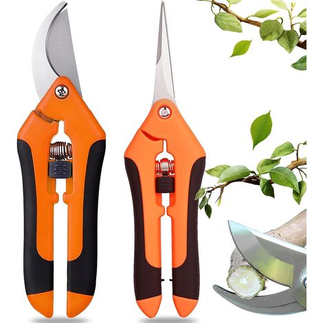 Sécateur de jardin, sécateur professionnel en 2 parties, sécateur à lames croisées, sécateur pour fleurs, sécateur de jardin-AquaForge (1/5)