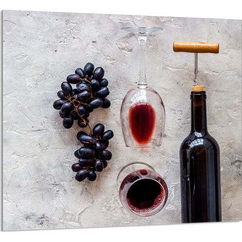 PANNELLO IN VETRO PER CUCINA 65x60 Vino (1/5)
