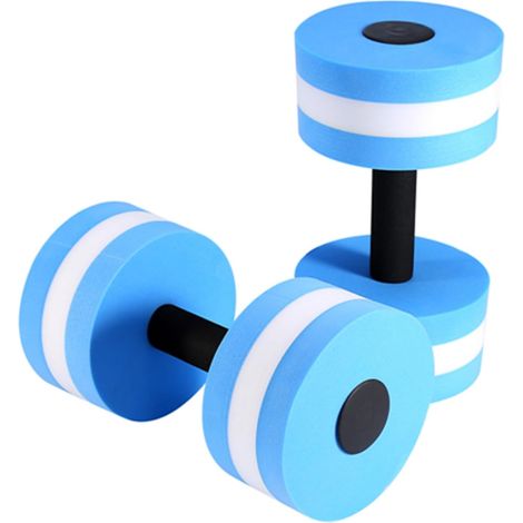 Lot de 2 haltères aquatiques pour piscine - Équipement de fitness en mousse - Équipement de fitness aquatique - Pour l'aérobic aquatique (1/5)