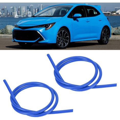 2 fils d'allumage en silicone de 8 mm, âme en carbure de silicium, 1 m de long, bleu (1/5)