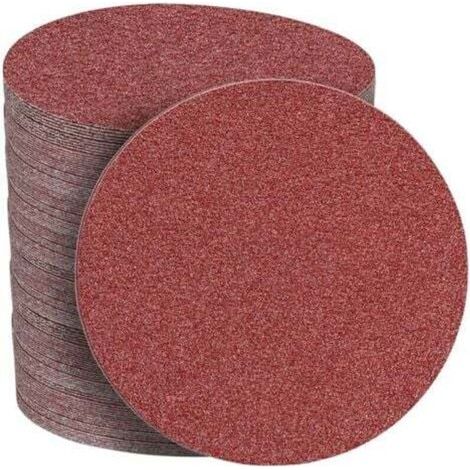 Disques Abrasifs 150mm Grain 80 Papier Poncer 30 Pièces no Trous Disque Poncage pour Ponceuse Excentrique (1/4)