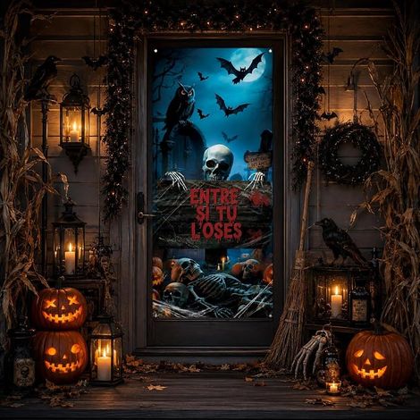 Halloween decoration, interior decoration, door (1/5)