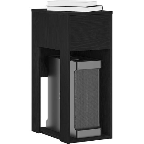Computerschrank mit Schublade Schwarz 30x44x74 cm