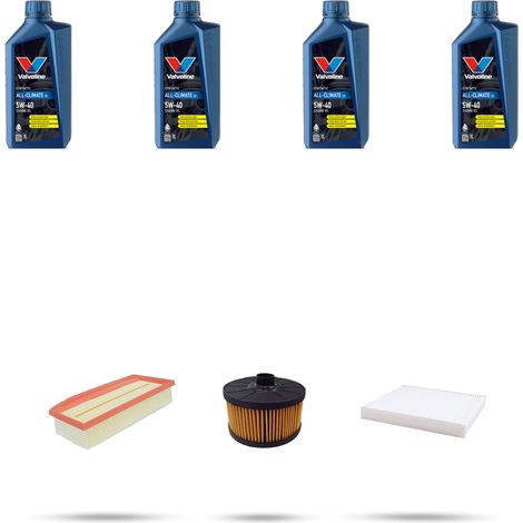 Kit tagliando 3 FILTRI e 4L OLIO compatibile con Renault Clio IV 0.9 TCE 56kw Dal 2018 (1/5)