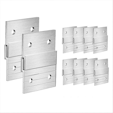 Cintre à Pinces Métal Robustes Lot de 10 pour Rack P o Rack, Crochets Antidérapants Usage Intensif, Finition Noire, Idéal Rangement Vêtements (1/5)