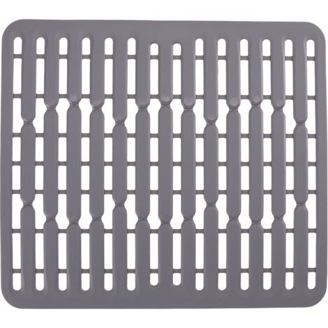 28.5x32cm Tapis de fond d'évier en silicone ou protège évier - Grand format (1/5)