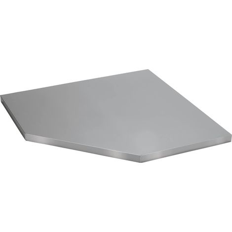 BUNKER&174 Modular Stainless Steel Worktop for Corner Cabinet, 865mm (33203) (1/4)