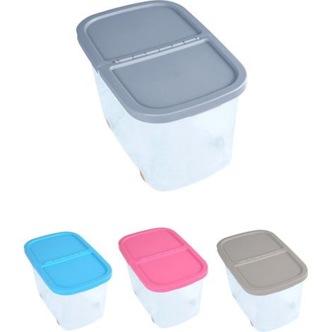 Cajas de Almacenaje Transparente Dos Compartimentos – Cajas Organizadoras de Plástico con Tapa y Ruedas (1/5)