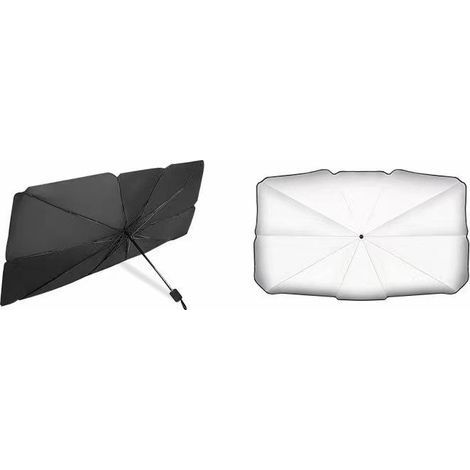 Parapluie Pare Soleil Pare Brise Avant de Voiture Amélioré Parapluie de Voiture Pliable Pare-Soleil Couverture Protection UV et Isolation Thermique 13878cm M (1/5)